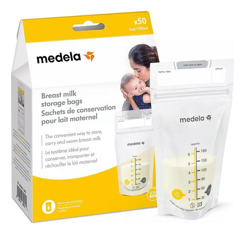 Medela Breast Milk Storage Bags BPA-Free Pack of 50 0