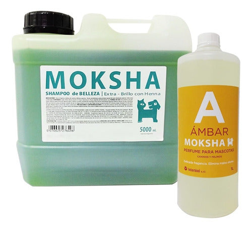 Moksha Beauty Shampoo X 5 L & Amber Perfume 0