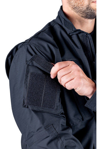 Premium Black Tactical Police Rip Stop Jacket by Rerda 4