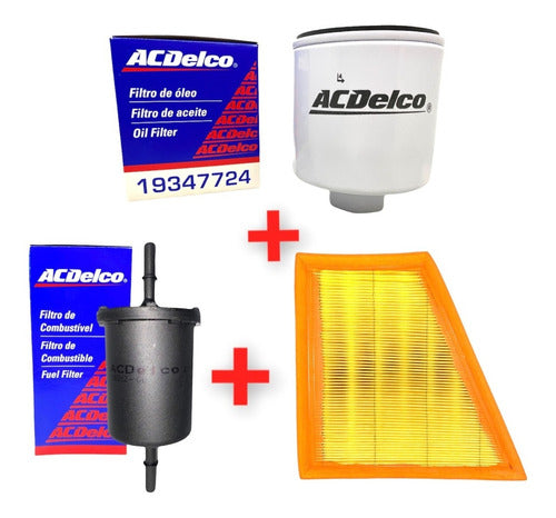 ACDelco Kit 3 Oil Air Fuel Filters for Volkswagen Gol Trend Suran Voyage Fox 0