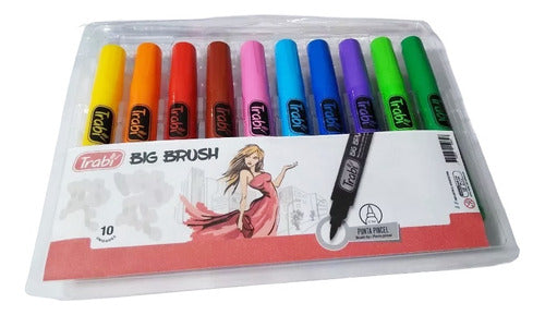 Trabi Big Brush Markers X 10 Brush Tip 0