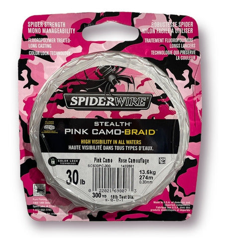 Spiderwire Multifilamento Pink Camo 274mts 0