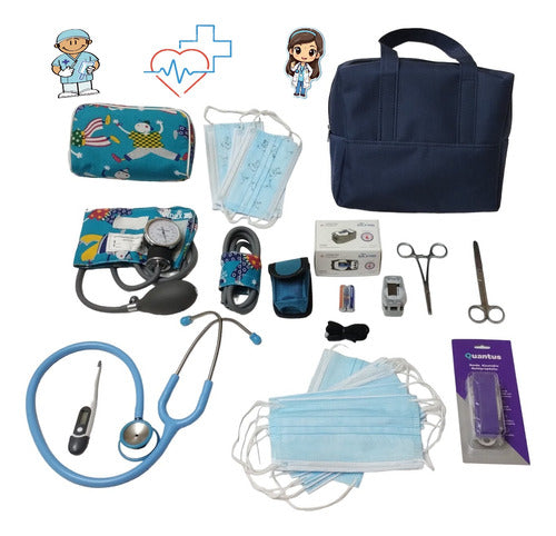 Silfab Pediatric Kit - Oximeter/ Blood Pressure Monitor/ Stethoscope 2