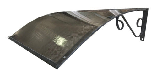 Tecnocril Curved Reinforced Polycarbonate Awning 150cm Wide 2