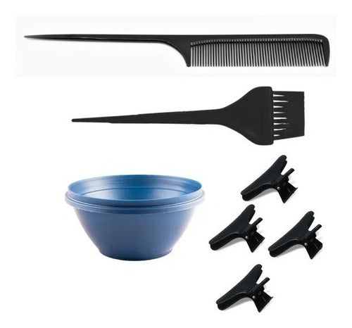 Kit Peluqueria Pincel + Bols + Peine + Separadores De Pelo 0