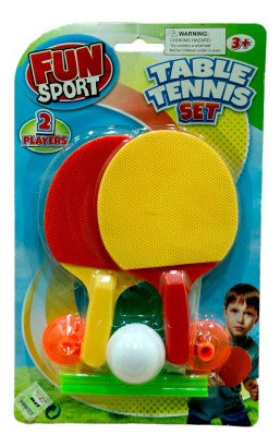 Paleta Pelotita Red Ping Pong Mini Juguete Niños Diversion 0