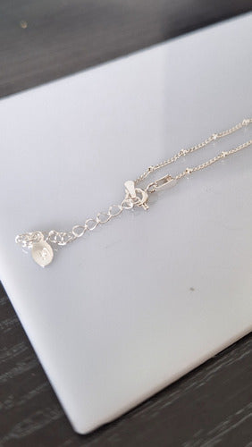 925 Sterling Silver Fine Chain with Beads 4