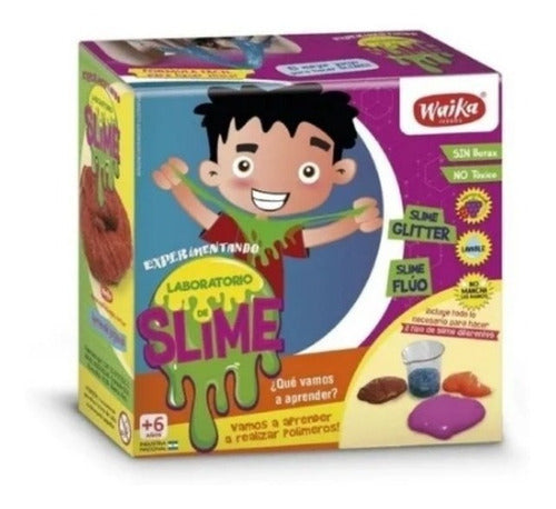 Waika Juegos Slime Fluo Glitter Experiment Kit 0