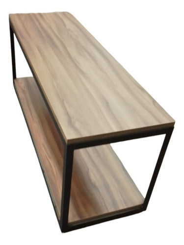 LNTCS Rack De Tv Industrial Hierro Madera 120 X 40 X 45 4