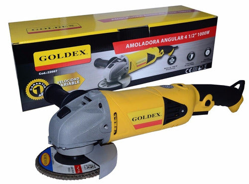 Goldex 4 1/2'' Angle Grinder 1000w Variable Speed 0