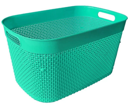 Medium Perforated Laundry Basket Organizer 0