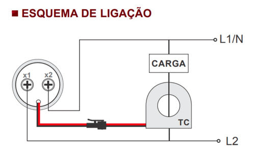 Voltímetro/amperímetro Digital Ad22- 60-500v 0-100a Amarelo 2