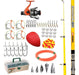 Waterdog Fishing Kit: Zpark Reel + Complete Accessory Box + 4m Telescopic Rod + Hooks and Weights 0