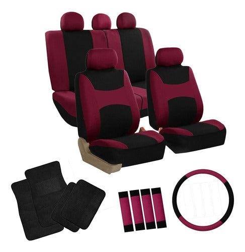 Fh Group Fundas Para Asientos De Coche Airbag Juego Completo 0