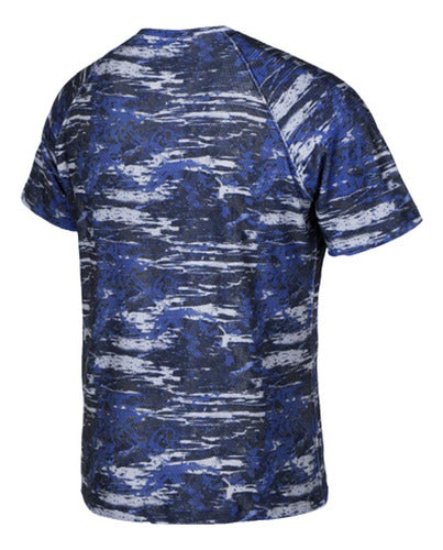 Reusch Men's T-Shirt - Printed Blue Dry Fit 4