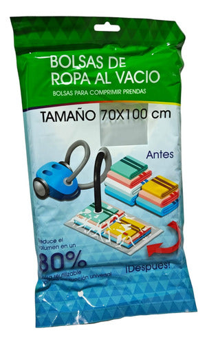 Bolsas Para Guardar Ropa Al Vacío 70x100cm Pack X 2 0