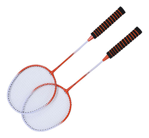 Conjunto De Badminton Vermelho Para Raquete Profissional De 7