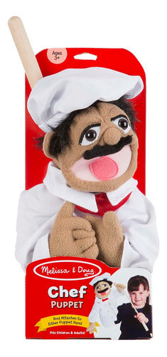 Melissa & Doug Chef Puppet Pepe with Removable Staff for Kitchen 2