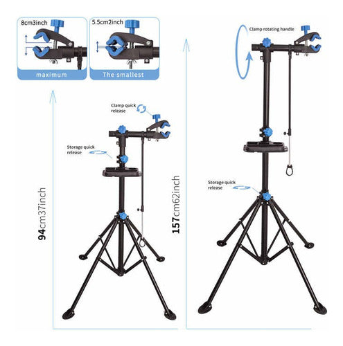 Bicycle Workshop Stand with Tray 4