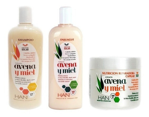 Han Avena Y Miel Shampoo + Conditioner + Cream Bath Pack 0