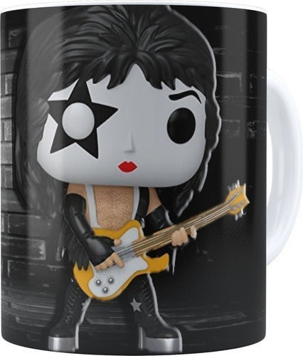 Kit  Plantillas Tazas Banda Kiss Funko Sublimación 4