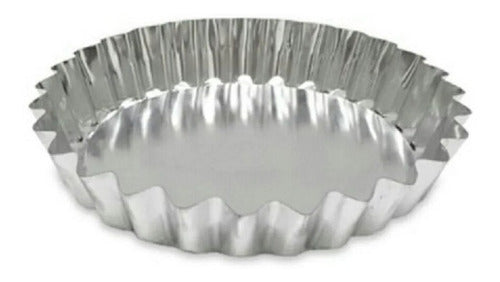 Set of 12 Fixed Wavy Tart Molds for Frola Pasta and Individual Tartelettes 10 cm x 12 2