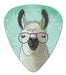 Graphics & More Hip Llama With Glasses Novedades Púas Para Guitarra Calibre 1