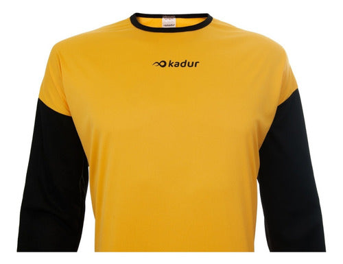 Goalkeeper Long Sleeve Soccer Jersey with Elbow Impact Protection by Kadur 12