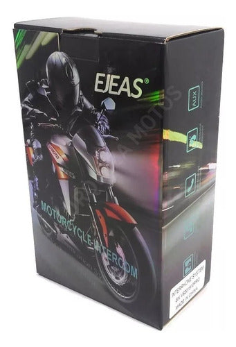 Ejeas Intercomunicador Moto Bluetooth Casco V6 1200 Mts X 1 1