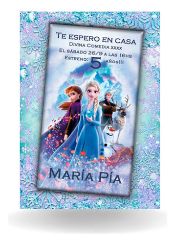 Te Quiero Tanto! Frozen - Digital Invitation Card - Whatsapp 0