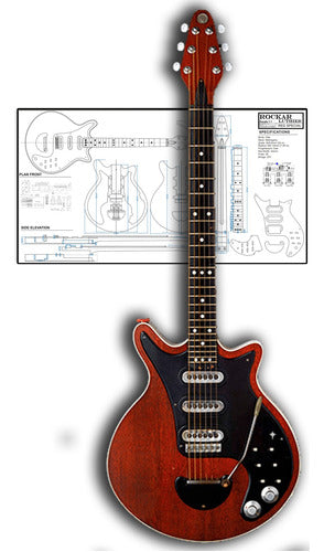 Plano Para Luthier Red Special Original (a Escala Real) 0