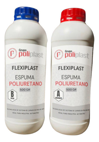 Poliplast Espuma Flexiplast (Cojines-Butacas-Colchonetas) Kit 1kg 0