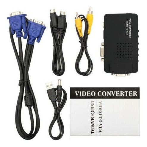 BNC VGA S-Video to VGA Video Converter 7