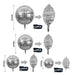 Spfyunion Metallic Disco Balloons in Various Sizes: 10, 15, 18, and 22 Inches 1