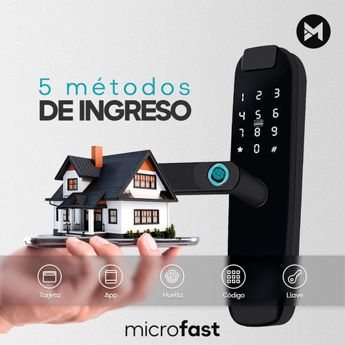 Cerradura Inteligente Biométrica Smart Lock Wifi Exterior 2