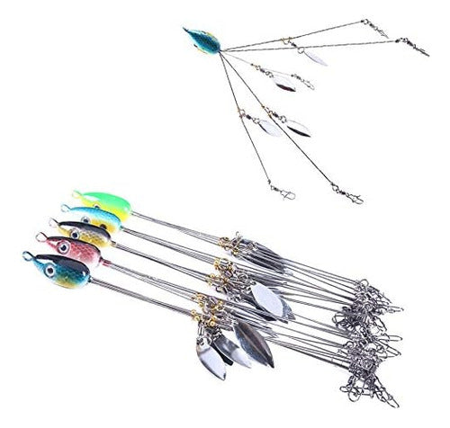 666 Kit Accesorios D/Pesca 666 Señuelo Tipo Paraguas 5pcs/7.1inc 0