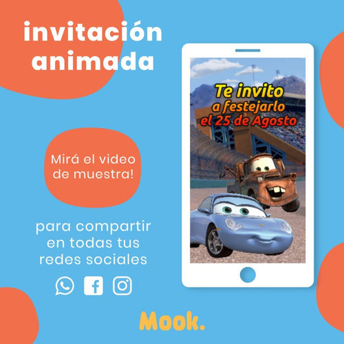 Cars Animated Video Invitation 2