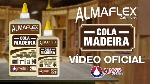 Cola Para Madeira 250g Almaflex - Almata - Kit C/3 6