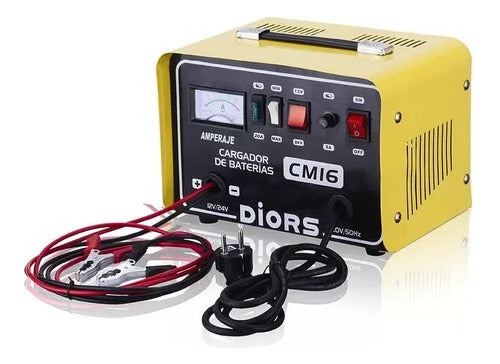 Diors Cargador De Bateria CM16 12V - 24V 14 Amper 300W Auto 1