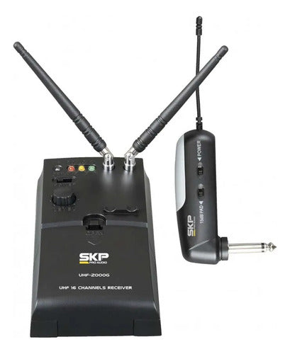 Sistema Inalambrico Transmisor Guitarra Skp Uhf2000 - Escar 0