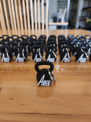 Bs.impresiones3d Customized Keychain - 75 Pack - Kettlebell Logo - Perfect for Gym Lovers 1