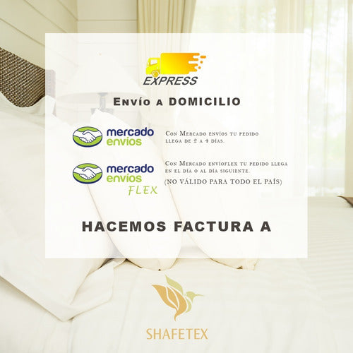 Shafetex Quilted Mattress Cover 2x2m King Elastic Edges 6