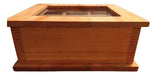 Origen Calendula Handcrafted Wooden Tea Box with Glass Lid 0