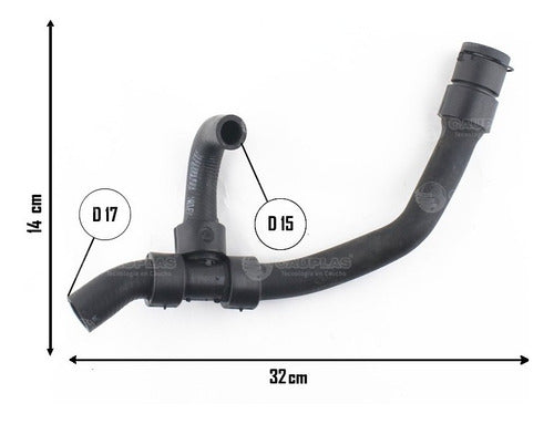 Manguera Salida Calefaccion - Corsa Dsl / Meriva 1.7 1