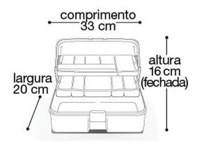 Caixa Maleta Primeiros Socorros C/ 2 Bandejas Mps Arqplast 3