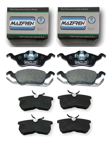 Mazfren Juego Pastillas De Freno Ford Focus 1 One 99/07´ Del. Y Tras 0