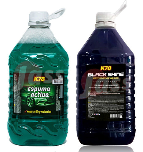 K78 Active Foam and Black Reviver 5 Liters 1