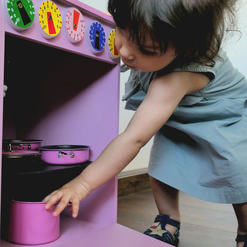 Lala Didáctico Pink Kitchen Playset with Sink 3