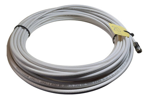 STD Cable Rg-6 Armado Con Conectores-apto Direc Tv De 20 Mts 0