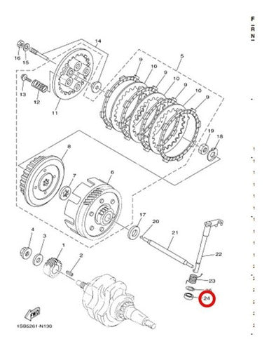 Yamaha XTZ125 2013-17 Gear Shift Lever Seal 93102-12812 1